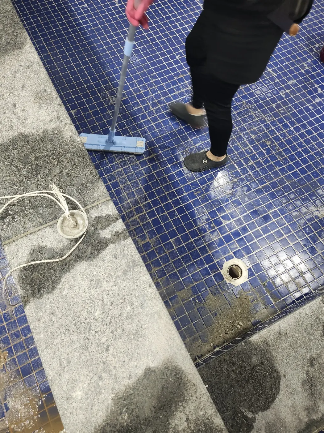 타일 줄눈 세정 — 성북구 목욕탕청소 현장