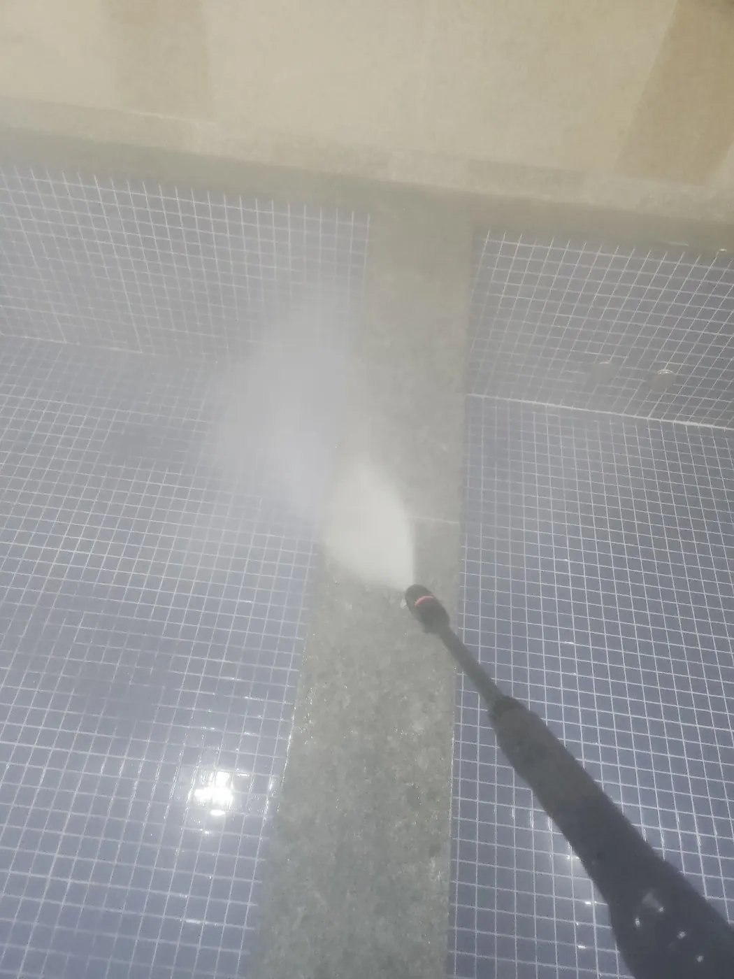 타일 줄눈 세정 — 답십리동 목욕탕청소 현장