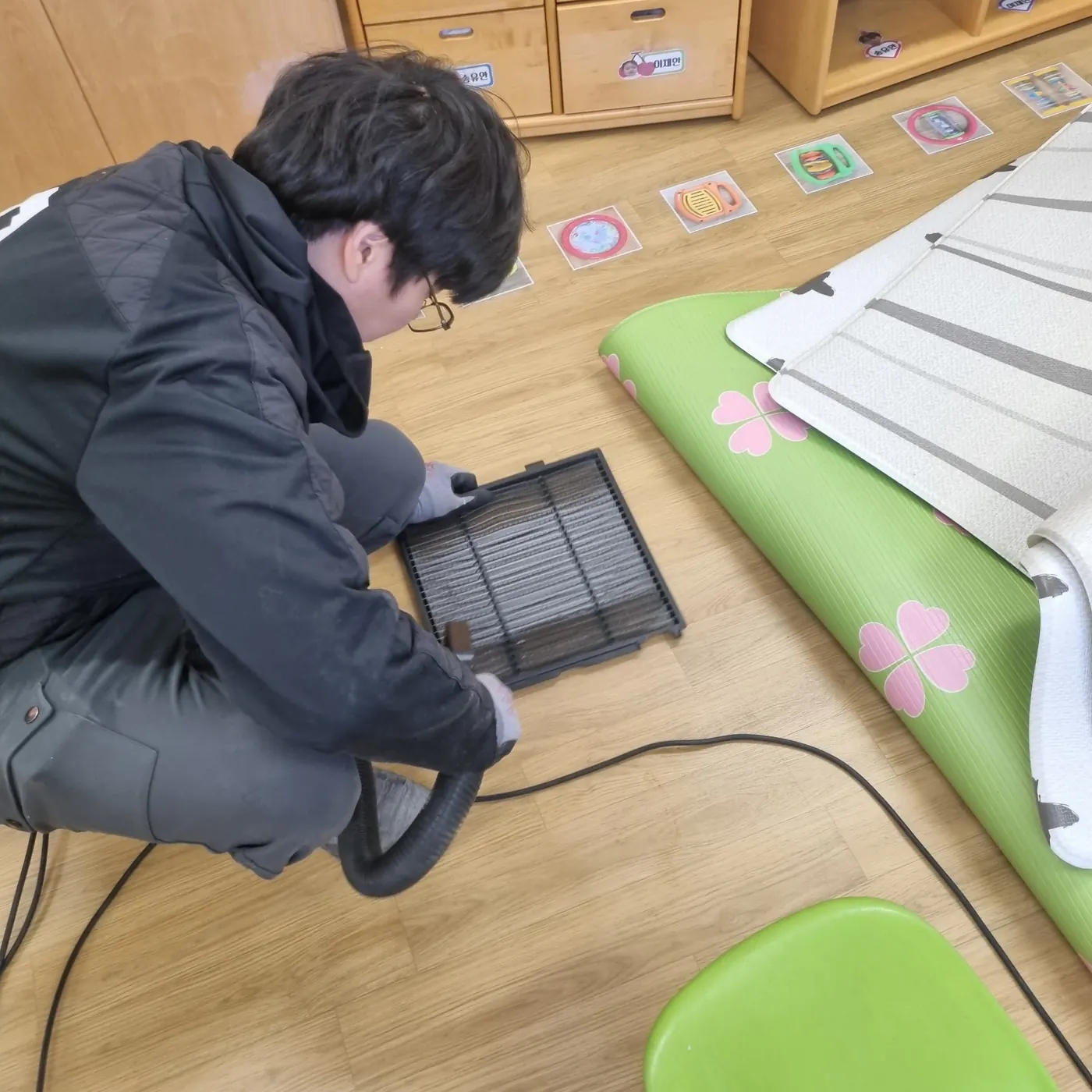작업 진행 — 서초구 어린이집청소 현장