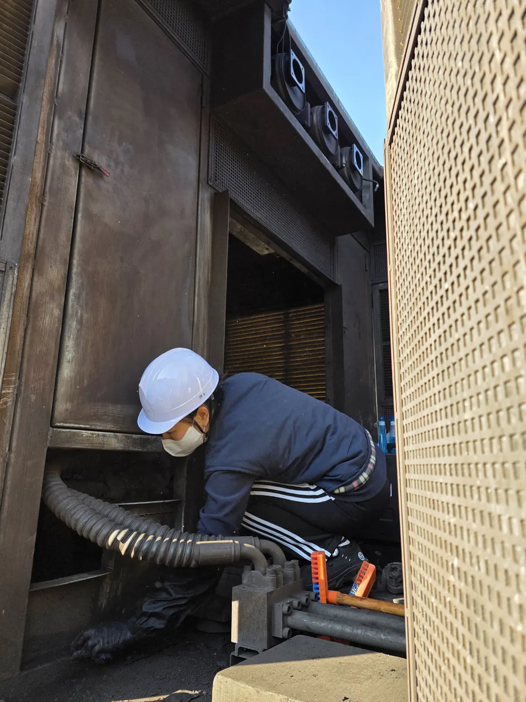 보호구 착용 작업 — 성북구 화재청소 현장