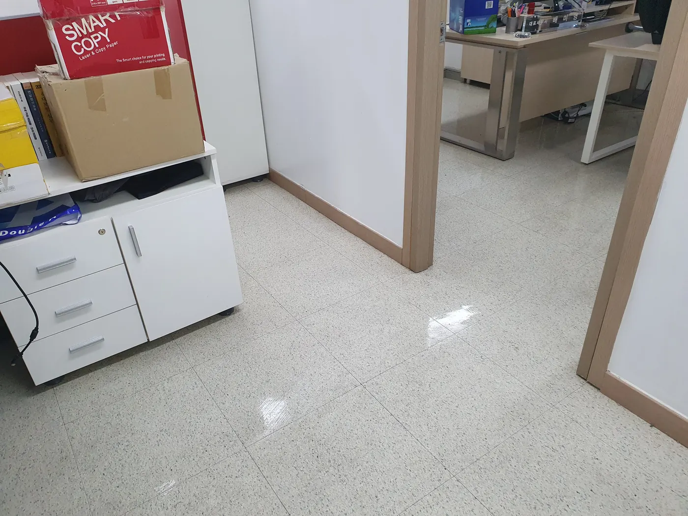 양천구 사무실청소 시공 현장 — 작업 완료 상태