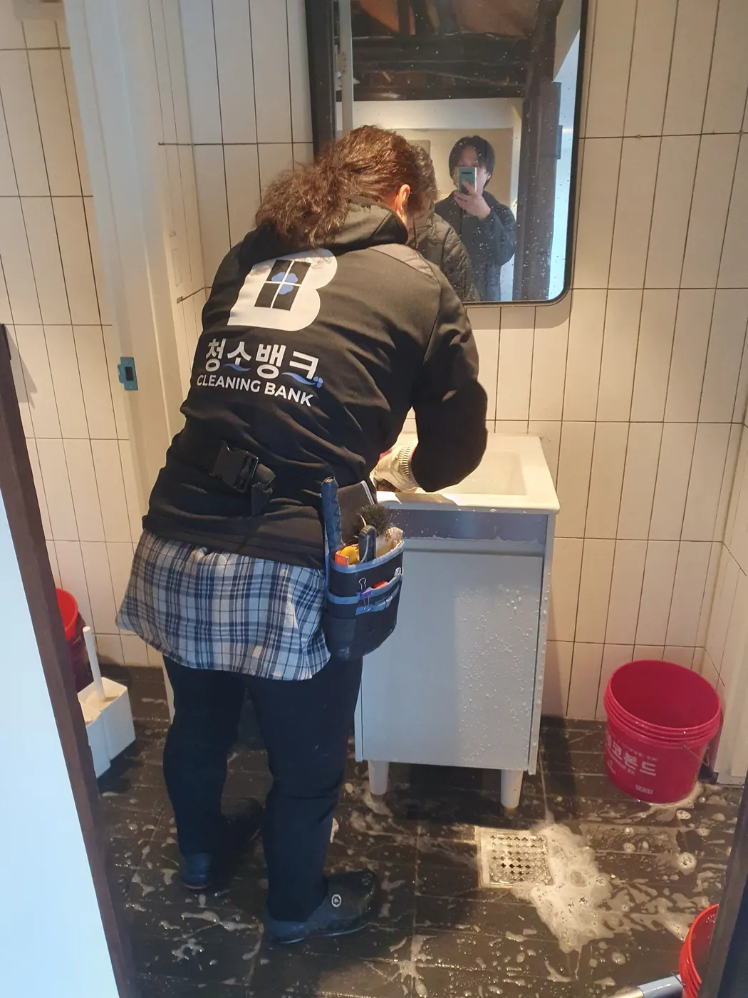 세정 진행 — 마포구 식당청소 현장