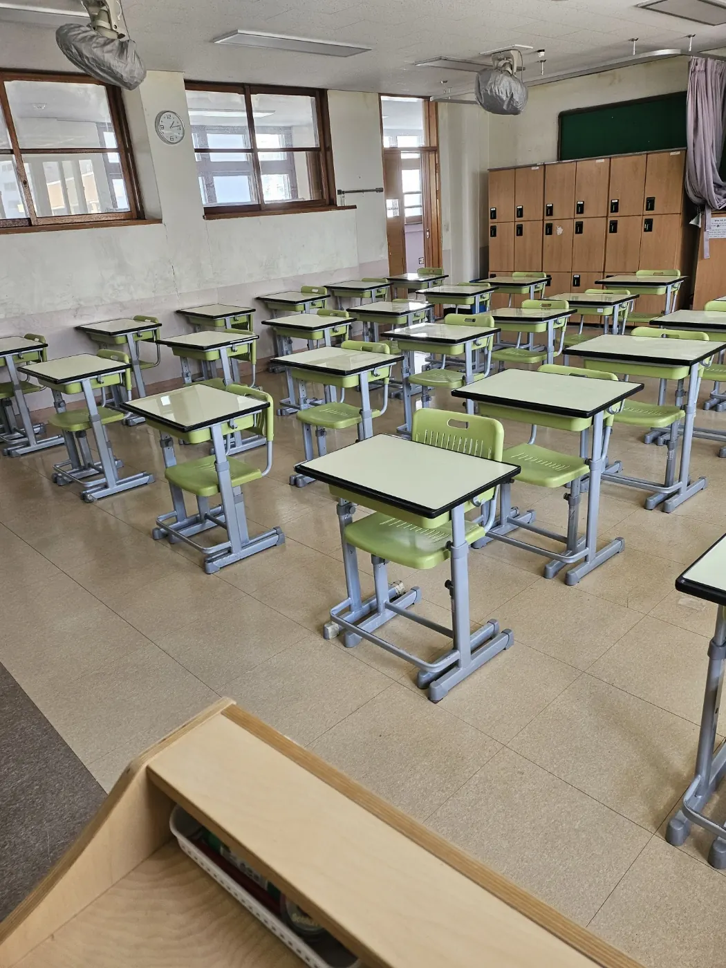 도봉구 학교청소 시공 현장 — 교실 정리